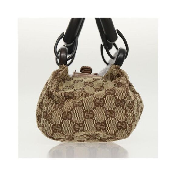 Pre Loved Gucci GG Plus Doctor Bag BeigeBrown Top Handle Women Handbags - Picture 4 of 8